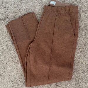 Everlane Rust Brown Ponte Pull-On Pants
